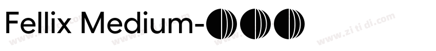 Fellix Medium字体转换